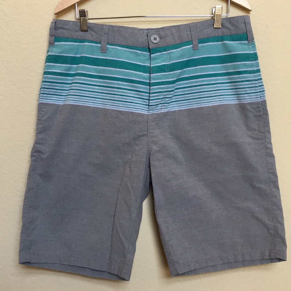 Conspiracy Theory Men’s Grey/Green Shorts  34
